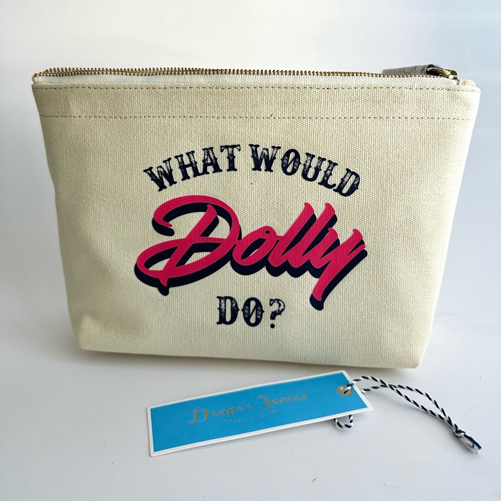 Draper James What Would Dolly Do Makeup Bag *NWT